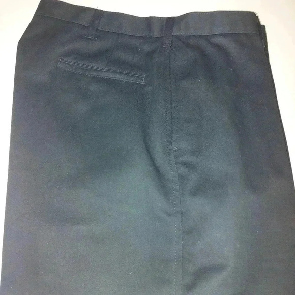 New w/ Tags MENS Wrangler  Cotton Black Khaki Pants Stain Blocker 38x32 38W 32L - Picture 2 of 5